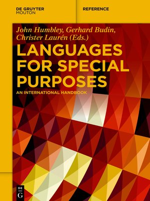 cover image of Languages for Special Purposes